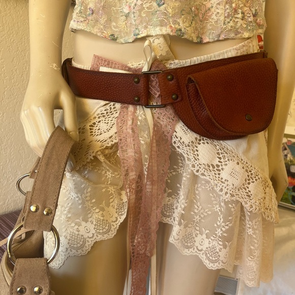 Accessories - Brown Leather Belt Bag - Women Accessories